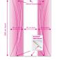 Preview: Flächenvorhang Linea magenta dark 3er Set, Schiebegardine, Schiebegardinen, blickdicht, Flächenvorhang blickdicht, Schiebevorhang,